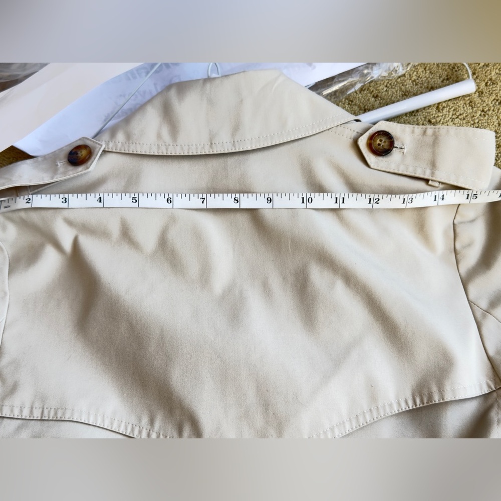 Burberry Classic Tan Trench Coat size 8 - Picture 10 of 16